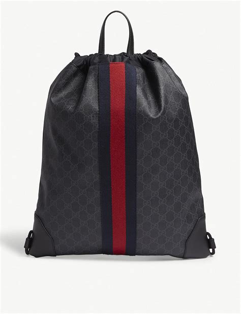 gucci drawstring backpack cheap|gucci clearance backpacks.